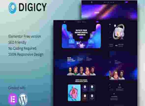 Digicy Digital Marketing Agency Elementor Template Kit GPL