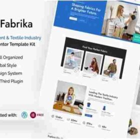 Fabrika GPL Garment and Textile Industry Elementor Template Kit