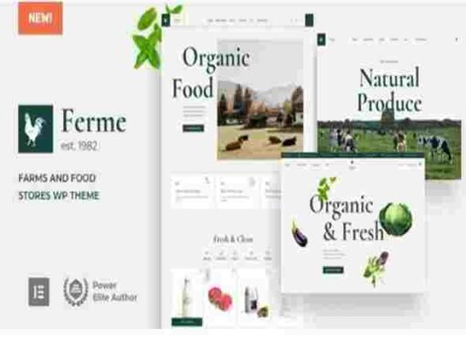 Ferme Theme GPL Food Store & Farm Ecommerce WordPress Theme