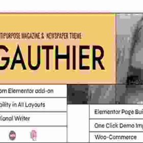 Gauthier Theme GPL Multipurpose Newspaper Theme
