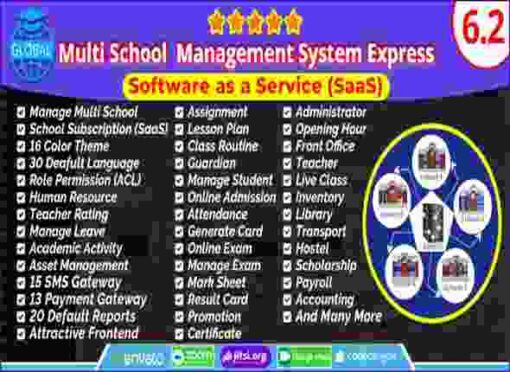 Global Multi School Management System Express PHP Script