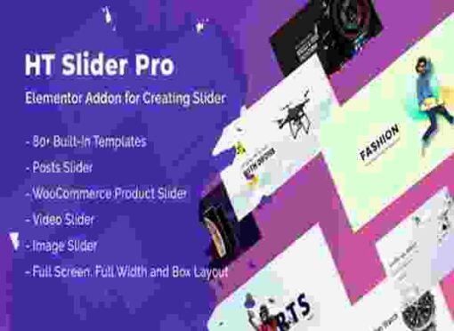 HT Slider Pro GPL For Elementor