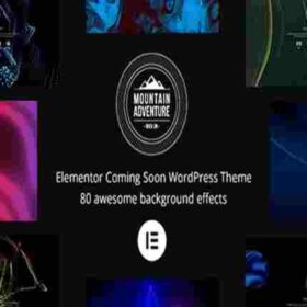 Mountain Theme GPL Elementor Coming Soon WordPress Theme