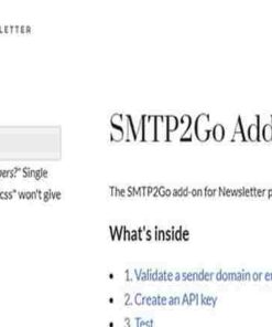 Newsletter – SMTP2Go Addon GPL Plugin