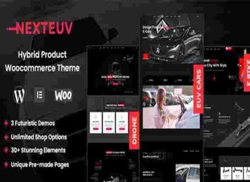 NextEuv Theme GPL EV Shop Single Product Store WordPress