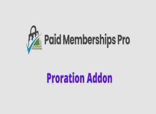 Paid Memberships Pro Proration Addon GPL
