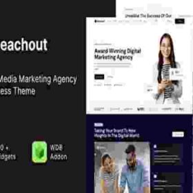 Reachout Theme GPL Social Media Marketing Agency WordPress Theme