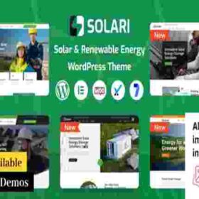 Solari Ecology and Solar Energy WordPress Theme With License Key