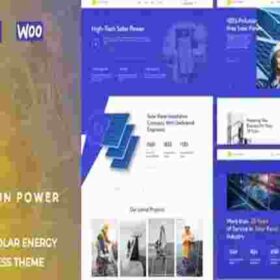 SunPower Theme GPL Solar Renewable Energy Theme