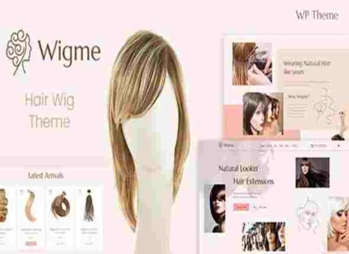 Wigme Theme GPL Hair Extensions WooCommerce Shop
