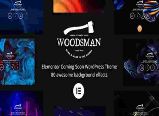 Woodsman Theme GPL Elementor Coming Soon WordPress Theme