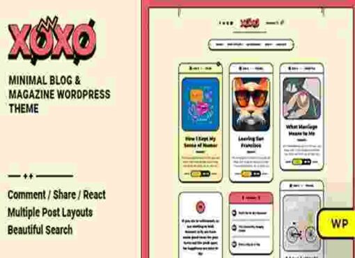 Xoxo Theme GPL Blog & Magazine WordPress Theme