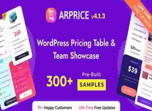 ARPrice GPL Responsive WordPress Pricing Table Plugin