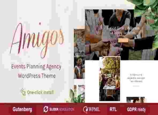 Amigos Theme GPL Party & Celebration Event Agency Theme