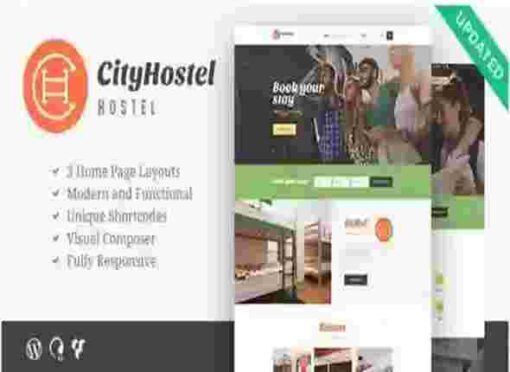 City Hostel Theme GPL A Travel & Hotel Booking WordPress Theme