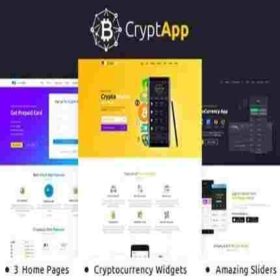 CryptApp Landing Page Theme GPL