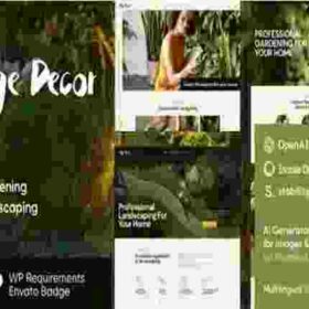 Edge Decor Theme GPL Gardening & Landscaping WordPress Theme