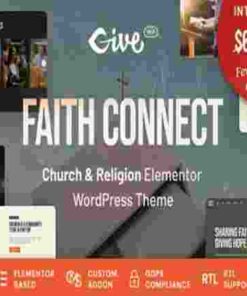 Faith Connect Theme GPL Religion & Church WordPress Theme