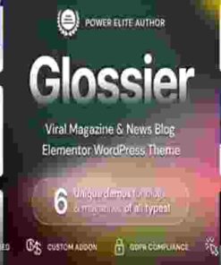 Glossier Theme GPL Newspaper & Viral Magazine WordPress Theme