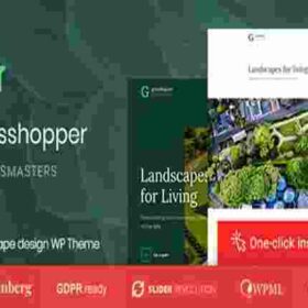Grasshopper Theme GPL Landscape Design and Gardening Services WP Theme