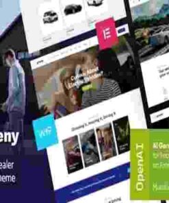 Greeny Theme GPL Electric Car Dealership WordPress Theme