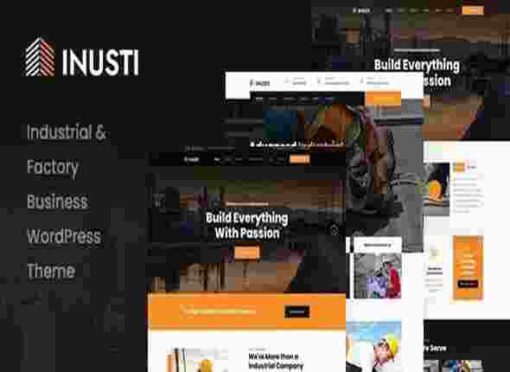 Inusti Theme GPL Factory & Industrial WordPress Theme