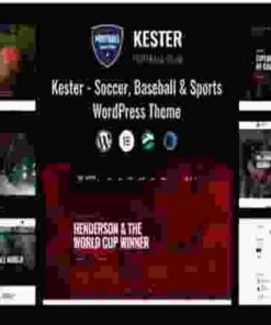 Kester Theme GPL Soccer Club & Sports News WordPress Theme