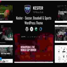 Kester Theme GPL Soccer Club & Sports News WordPress Theme