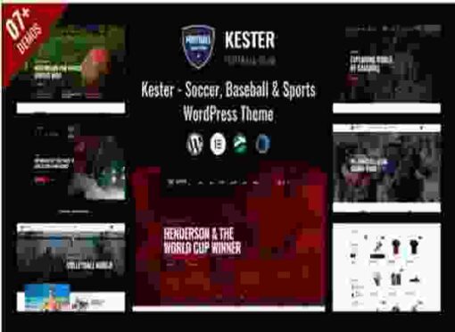 Kester Theme GPL Soccer Club & Sports News WordPress Theme