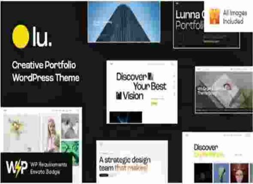 Lunna Theme GPL Creative Portfolio WordPress Theme