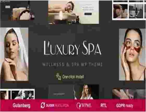 Luxury Spa Theme GPL Wellness and Beauty WordPress Theme