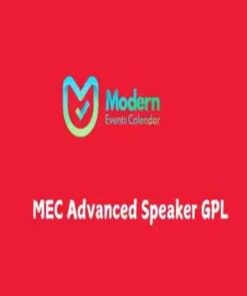 MEC Advanced Speaker GPL Modern Events Calendar