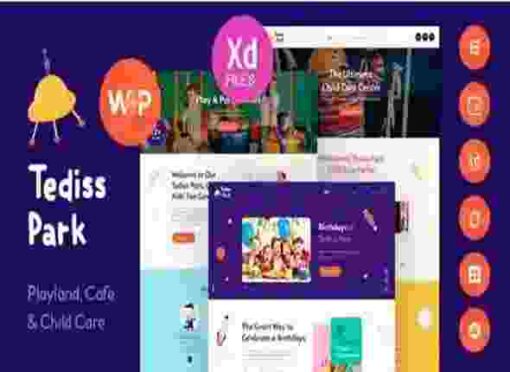 Tediss Theme GPL Play Area & Child Care Center WordPress Theme