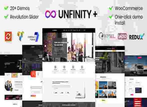 Unfinity One Page WordPress Theme GPL