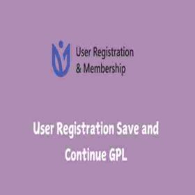 User Registration Save and Continue GPL Plugin