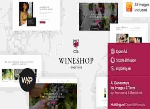 WineShop Theme GPL Food & Wine Online Store WordPress Theme